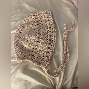 Crocheted bonnets for children